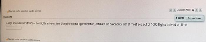 Solved Question 18 of 20 Question 1 points Save Answer A | Chegg.com