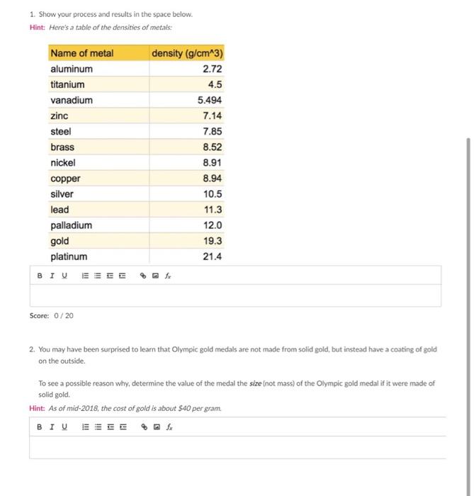Solved Spot the Fake Which is the Real Olympic Gold Medal?