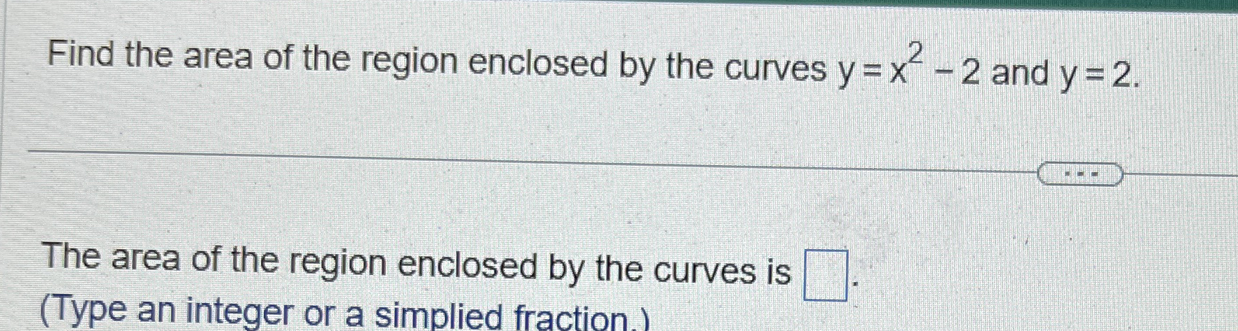Solved Find the area of the region enclosed by the curves | Chegg.com