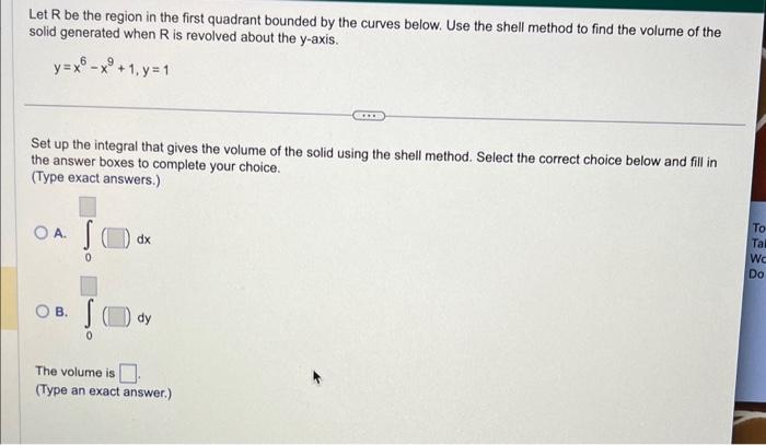 Solved Let R be the region in the first quadrant bounded by | Chegg.com