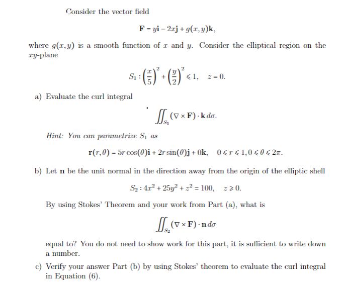 Solved Consider The Vector Fieldf Yi 2xj G X Y K Where