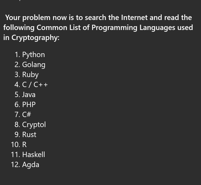 Solved Instructions (Remember to read and write your own | Chegg.com