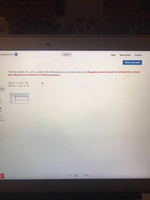 Solved Assignment Save & Exit Submit Check my work Find the | Chegg.com