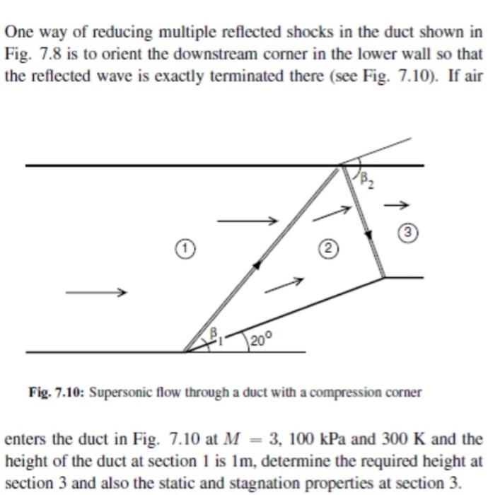Solved One way of reducing multiple reflected shocks in the | Chegg.com