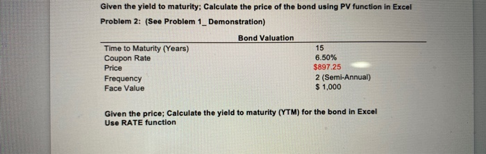 Solved Given The Yield To Maturity Calculate The Price O Chegg Com