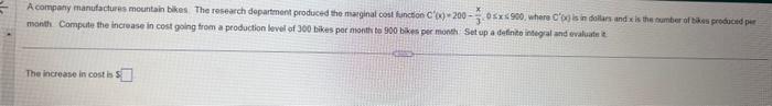 manth. Compute the increase in cost going from a | Chegg.com