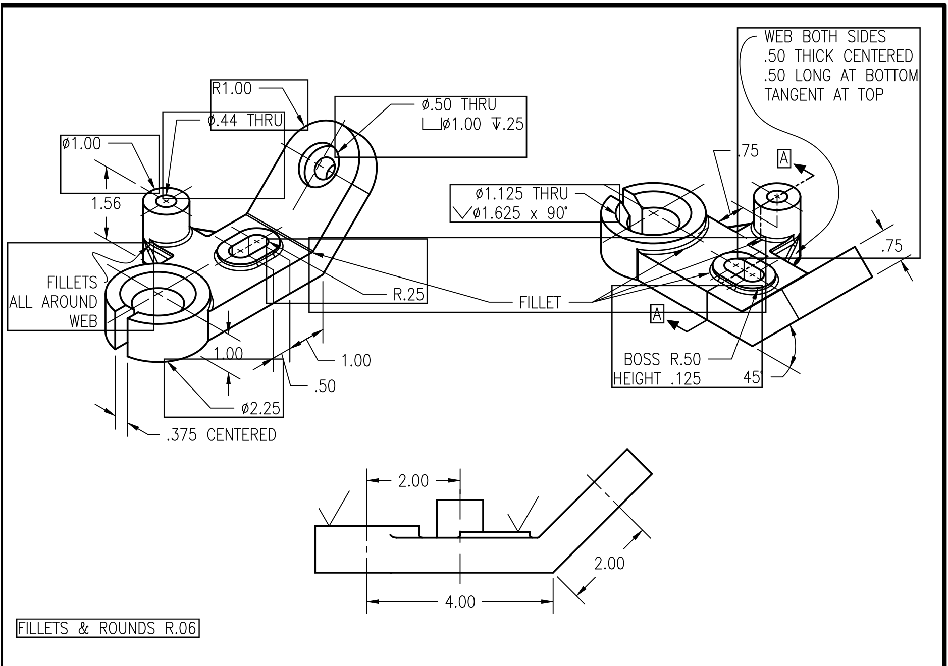Solved I need the steps on how to draw the bearing locator | Chegg.com