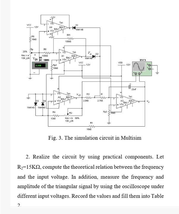 Solved use multisim for the circuit simulation and give the | Chegg.com