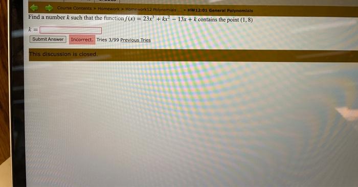 Solved I have tried this problem a few times but can't seem | Chegg.com