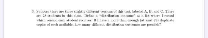 Solved 3. Suppose there are three slightly different | Chegg.com
