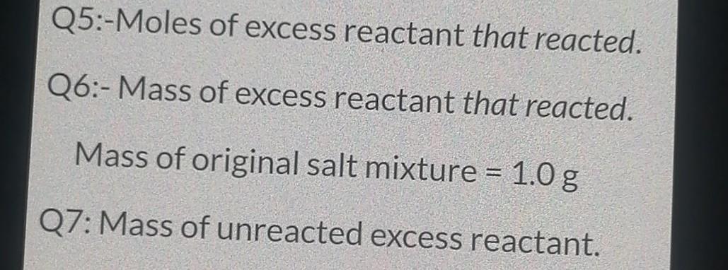 Solved Limiting Reactant Report Sheet Useful Information The | Chegg.com