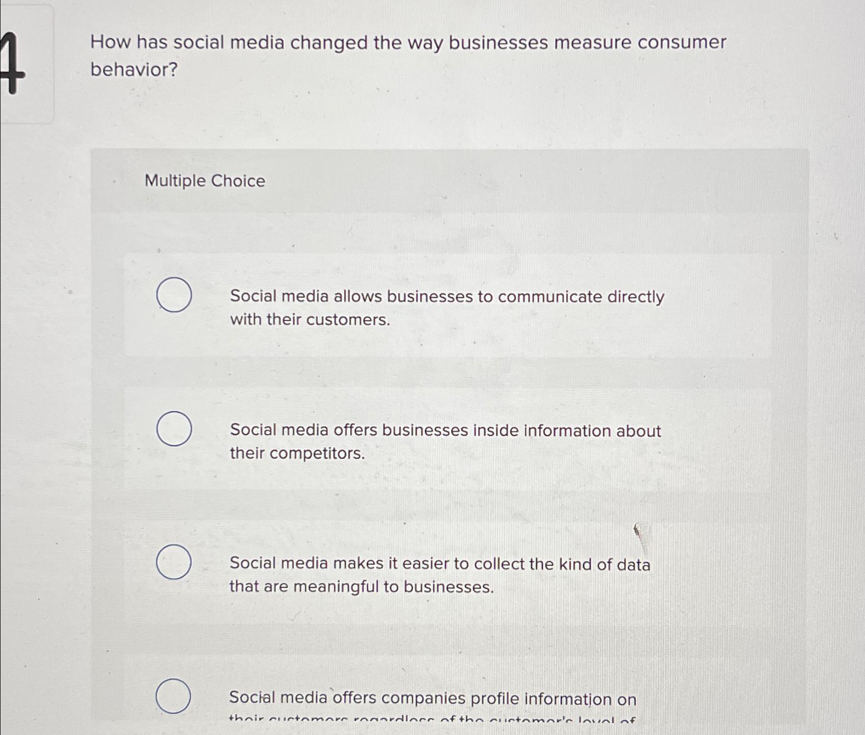 Solved How has social media changed the way businesses | Chegg.com