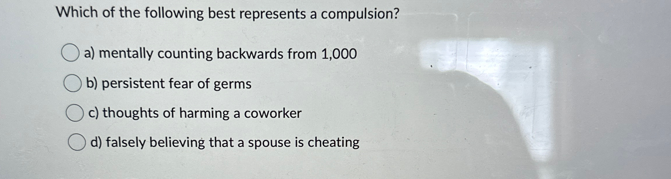 Solved Which of the following best represents a | Chegg.com