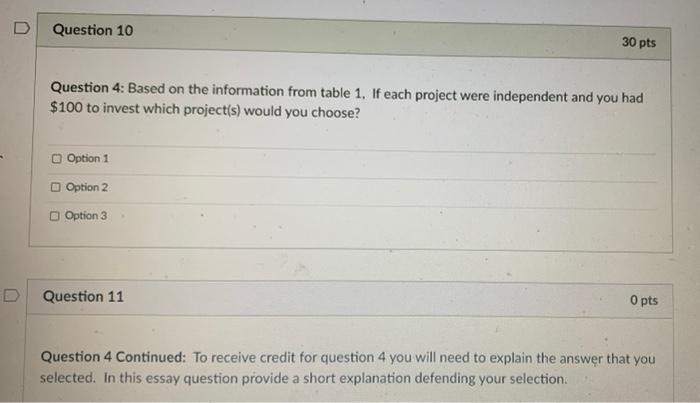 Solved Based on the information from the following table | Chegg.com