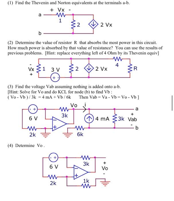 Solved (2) Determine the value of resistor R that absorbs | Chegg.com