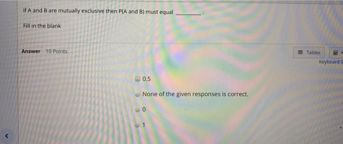 Solved If A and B are mutually exclusive then P(A and B) | Chegg.com