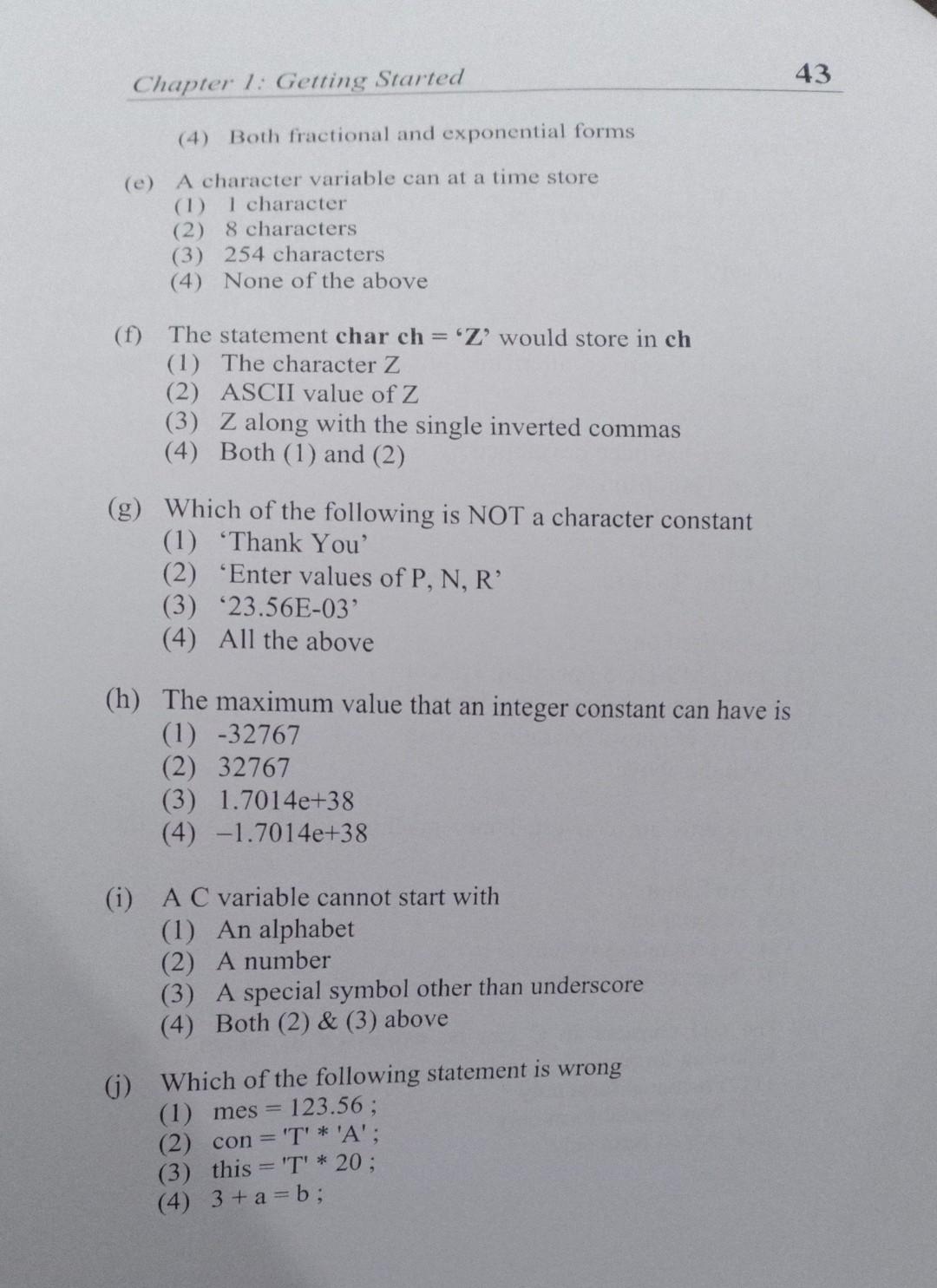 Solved [A] Which of the following are invalid variable names | Chegg.com