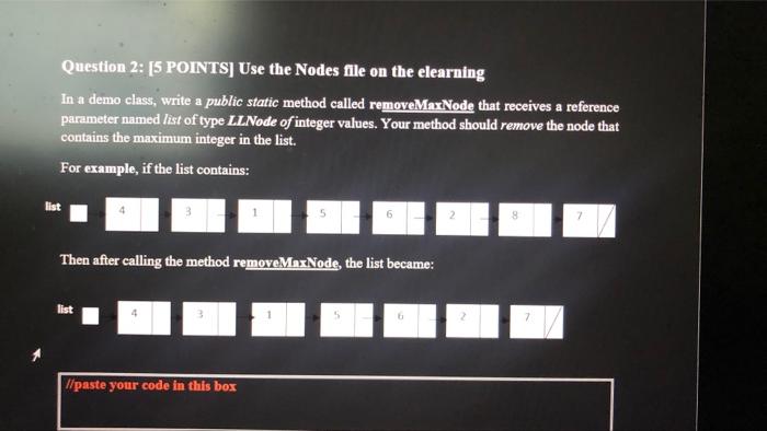 Solved Question 2: [5 POINTS) Use the Nodes file on the | Chegg.com