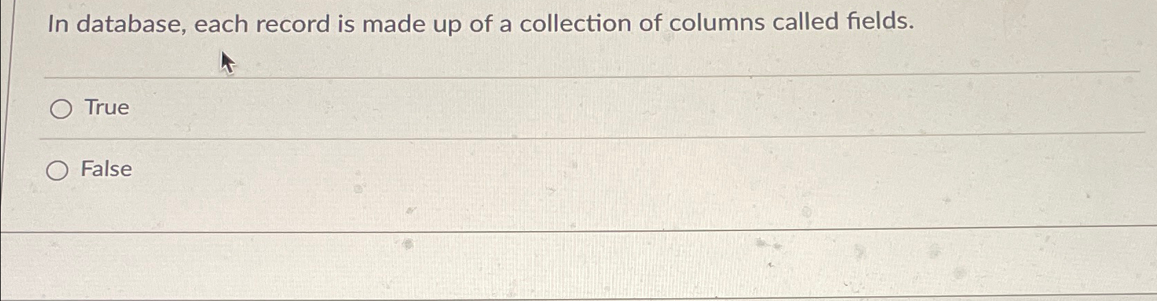 Solved In database, each record is made up of a collection | Chegg.com