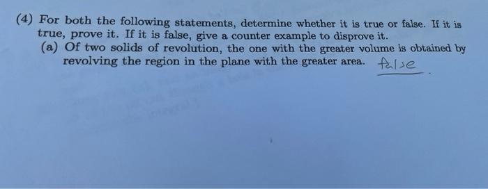 Solved I thought the answer would be true but the actual | Chegg.com