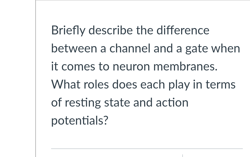 Solved Briefly describe the difference between a channel and | Chegg.com