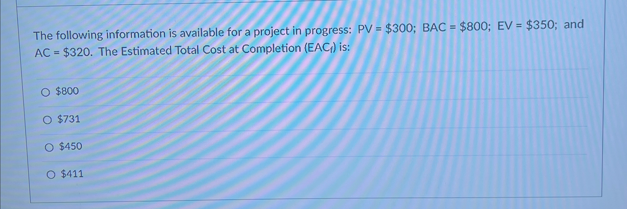 Solved The following information is available for a project | Chegg.com
