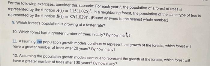 Solved For The Following Exercises, Consider This Scenario: | Chegg.com