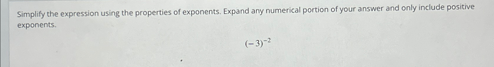 Solved Simplify the expression using the properties of | Chegg.com