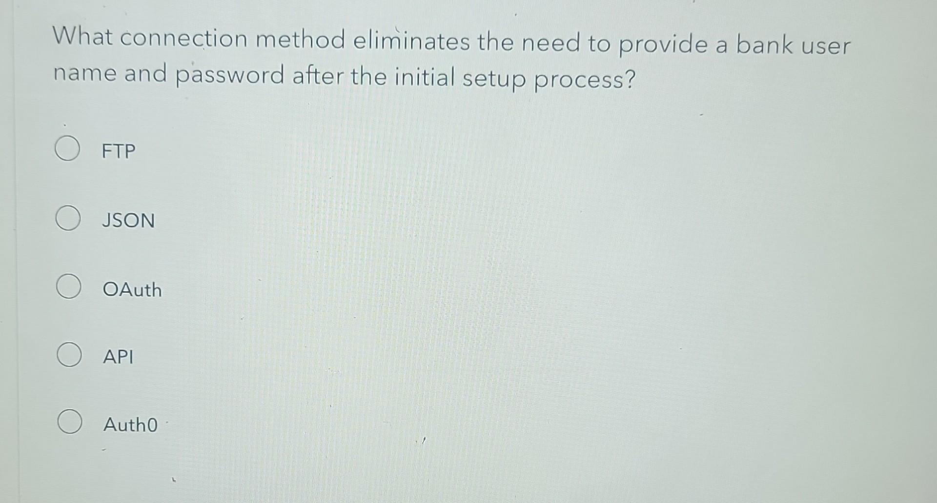 Solved What Connection Method Eliminates The Need To Provide Chegg