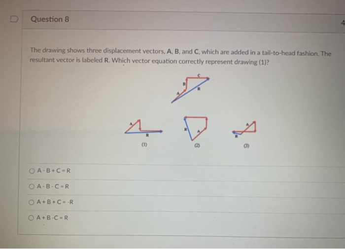 Solved Question 5 Which one of the following is a vector | Chegg.com