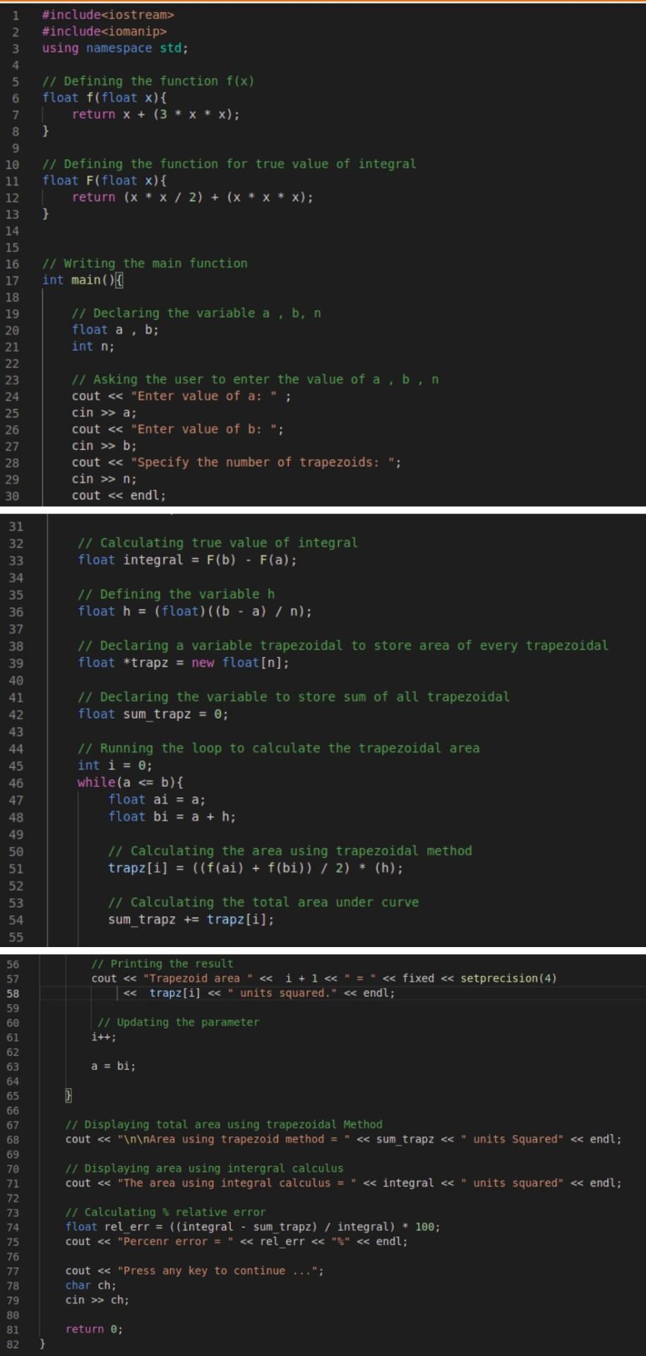 Solved Create a flowchart using this code guided by the | Chegg.com