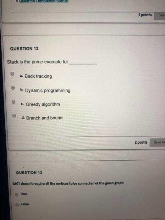 Solved Question Completion Status: QUESTION 1 Consider the | Chegg.com