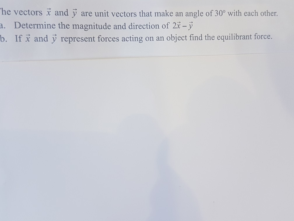 Solved The Vectors I And J Are Unit Vectors That Make An Chegg Com
