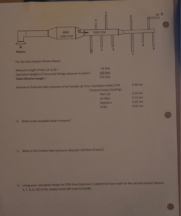Solved A Room By Room load calculation for a small office