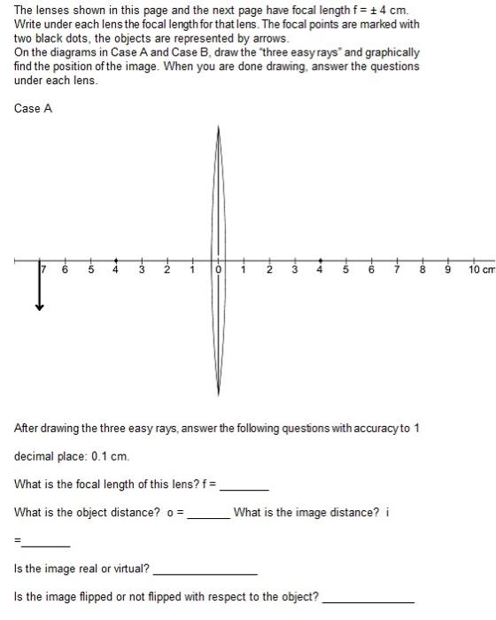 Solved The lenses shown in this page and the next page have | Chegg.com