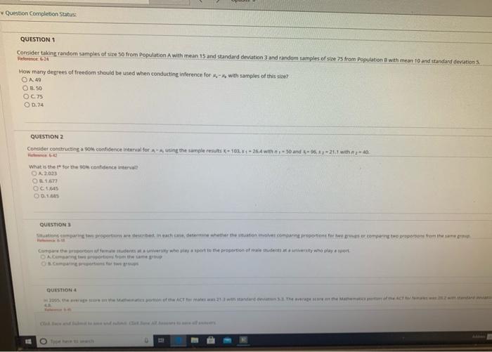 Solved Question Completion Status QUESTION 1 Consider taking | Chegg.com