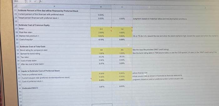 Select a publicly traded firm (Walmart). Estimate its | Chegg.com