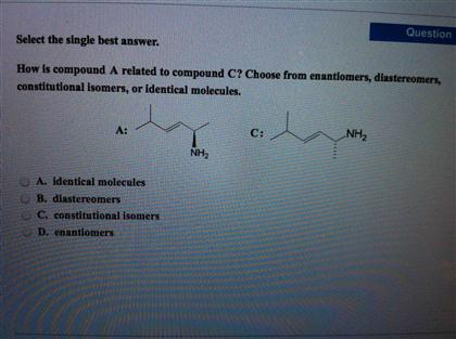 Solved Select The Single Best Answer Choose The Most Stable Chegg Com