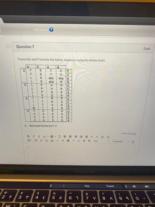 Solved Help Cente Question 7 3 pts Transcribe and Translate | Chegg.com