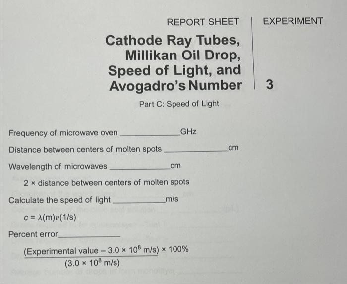 Frequency of microwave oven GHz Distance between