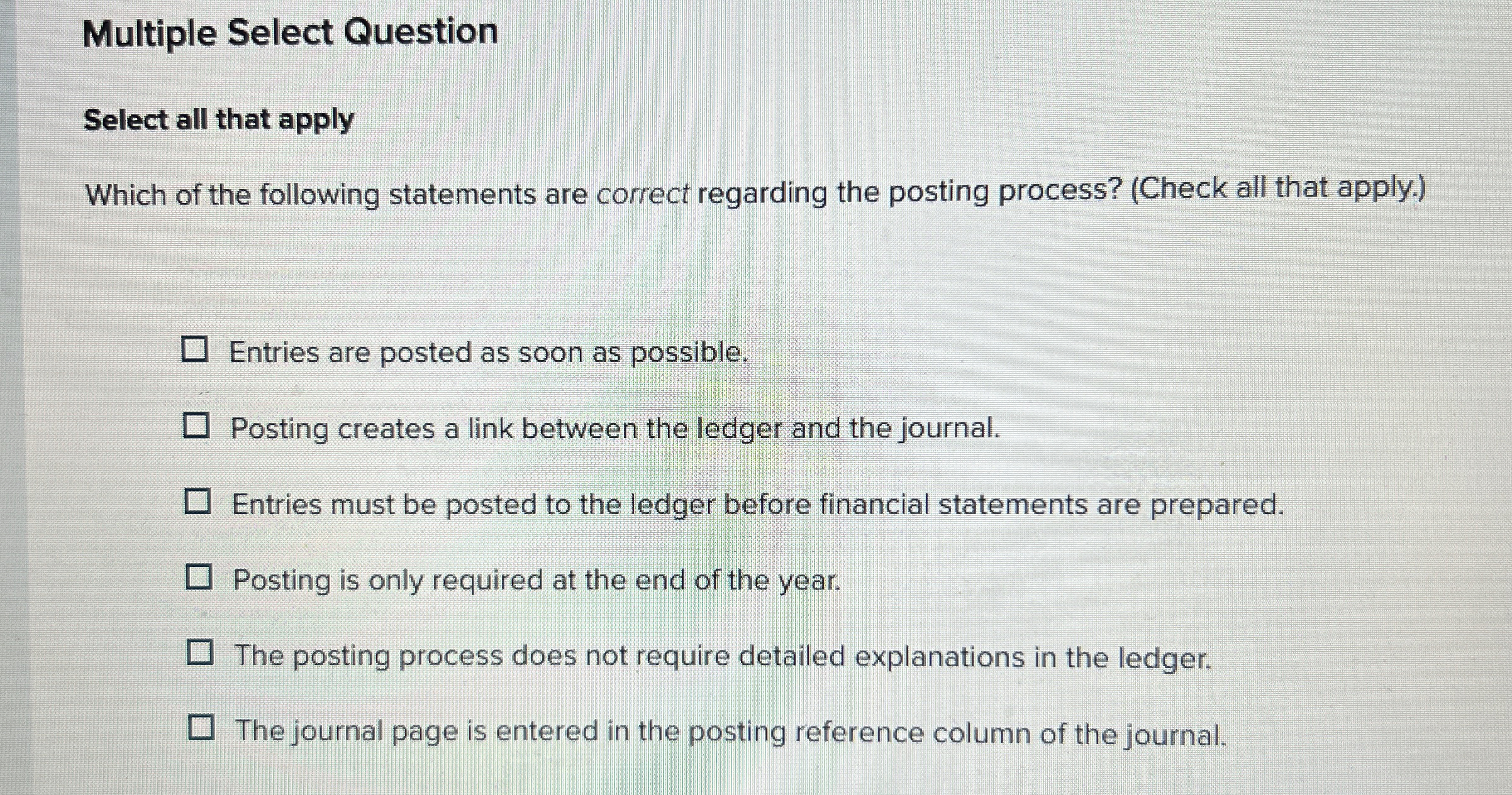 Solved Multiple Select QuestionSelect all that applyWhich of | Chegg.com