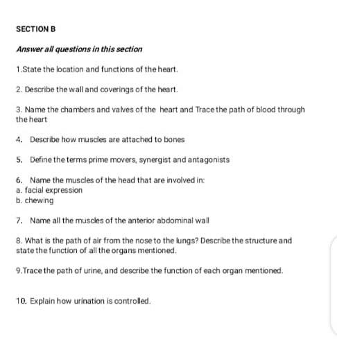 Solved SECTION B Answer All Questions In This Section 1. | Chegg.com