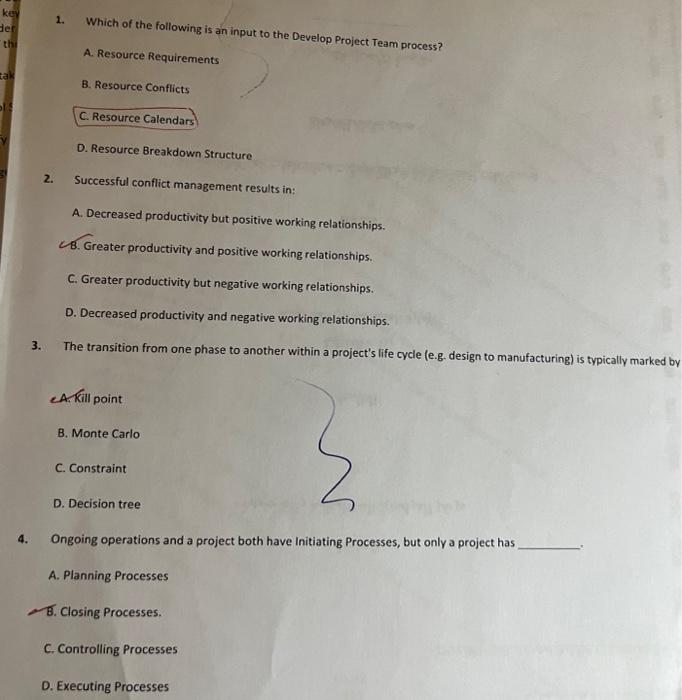 Solved Key Der The Tak Ols 4 3 2 1 Which Of The Chegg