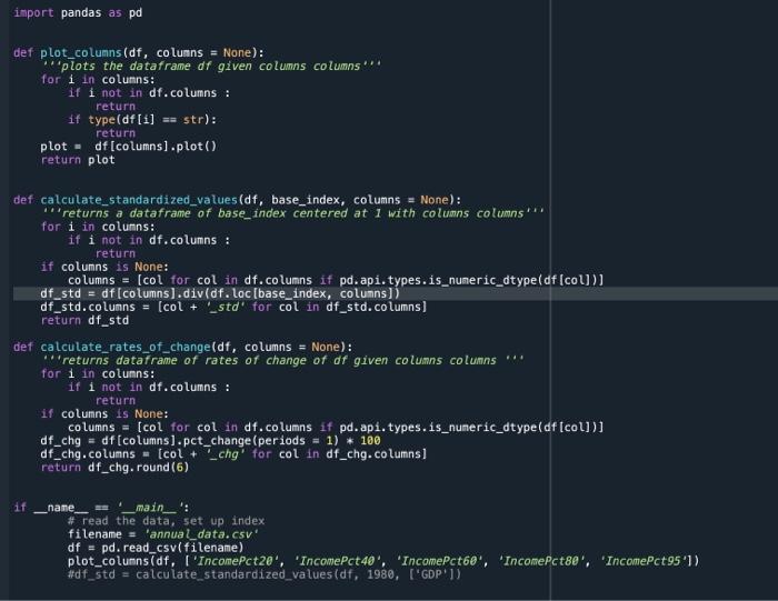 Solved answer in python lines of code second image is the | Chegg.com