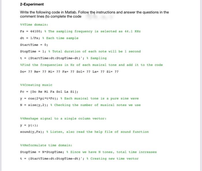 Solved M=size(t,1); i finding the length of the time vector | Chegg.com
