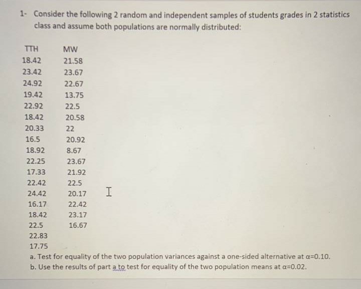 Solved 1. Consider the following 2 random and independent | Chegg.com
