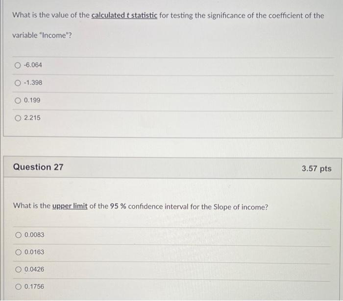 Solved Use The Information Given Below To Answer The Seven | Chegg.com