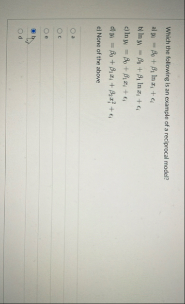 Solved Which the following is an example of a reciprocal | Chegg.com