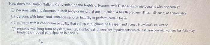 united nations convention on the rights of persons with disabilities 2009 summary