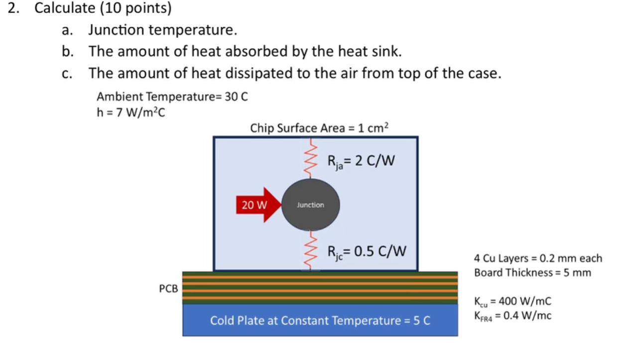 Solved Calculate (10 ﻿points)a. ﻿Junction temperature.b.